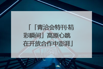 「青洽会特刊·精彩瞬间」高原心跳 在开放合作中澎湃