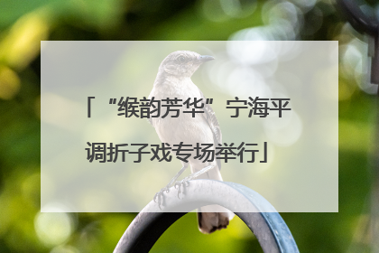 “缑韵芳华”宁海平调折子戏专场举行