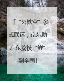 “公铁空”多式联运，京东助广东荔枝“鲜”到全国