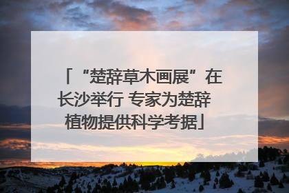 “楚辞草木画展”在长沙举行 专家为楚辞植物提供科学考据