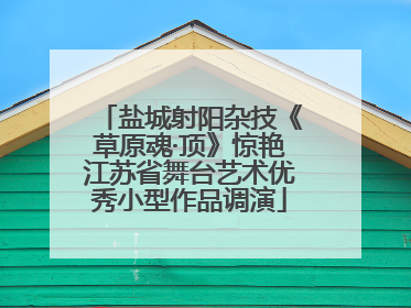 盐城射阳杂技《草原魂·顶》惊艳江苏省舞台艺术优秀小型作品调演