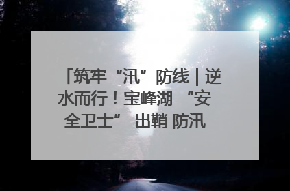 筑牢“汛”防线｜逆水而行！宝峰湖 “安全卫士” 出鞘 防汛应急再添硬核力量