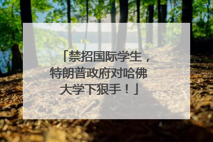 禁招国际学生，特朗普政府对哈佛大学下狠手！