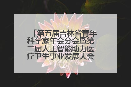 第五届吉林省青年科学家年会分会暨第二届人工智能助力医疗卫生事业发展大会在长春召开