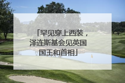 罕见穿上西装，泽连斯基会见英国国王和首相