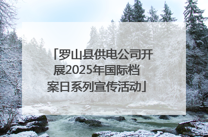 罗山县供电公司开展2025年国际档案日系列宣传活动
