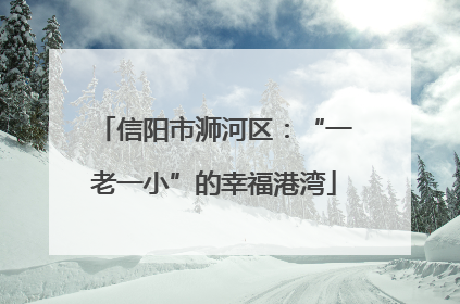 信阳市浉河区：“一老一小”的幸福港湾