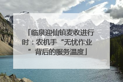 临泉迎仙镇麦收进行时：农机手“无忧作业”背后的服务温度