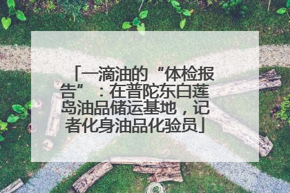 一滴油的“体检报告”：在普陀东白莲岛油品储运基地，记者化身油品化验员