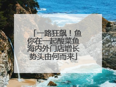 一路狂飙！鱼你在一起酸菜鱼海内外门店增长势头由何而来