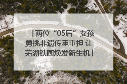 两位“05后”女孩勇挑非遗传承重担 让芜湖铁画焕发新生机