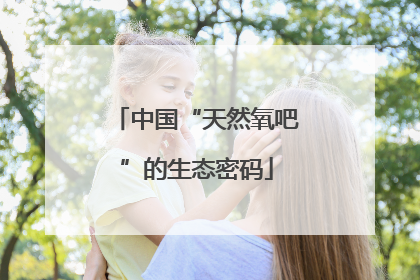 中国“天然氧吧”的生态密码