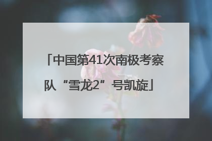中国第41次南极考察队“雪龙2”号凯旋