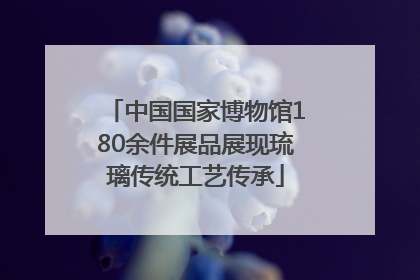 中国国家博物馆180余件展品展现琉璃传统工艺传承