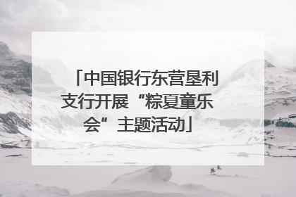 中国银行东营垦利支行开展“粽夏童乐会”主题活动