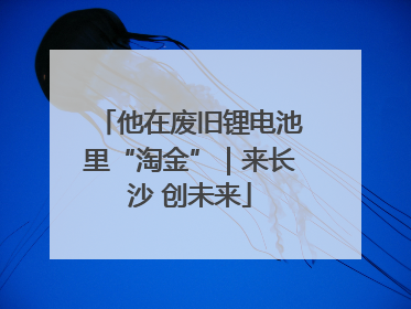 他在废旧锂电池里“淘金”｜来长沙 创未来