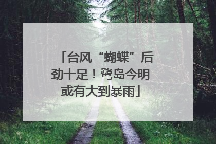 台风“蝴蝶”后劲十足！鹭岛今明或有大到暴雨