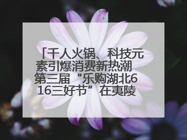 千人火锅、科技元素引爆消费新热潮 第三届“乐购湖北616三好节”在夷陵区盛大启幕