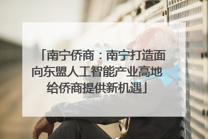 南宁侨商：南宁打造面向东盟人工智能产业高地给侨商提供新机遇