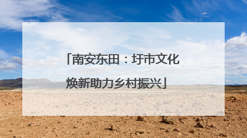 南安东田：圩市文化焕新助力乡村振兴