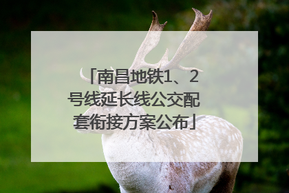 南昌地铁1、2号线延长线公交配套衔接方案公布