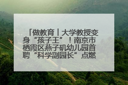 做教育︱大学教授变身“孩子王”！南京市栖霞区燕子矶幼儿园首聘“科学副园长”点燃萌娃科学梦