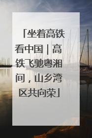 坐着高铁看中国｜高铁飞驰粤湘间，山乡湾区共向荣