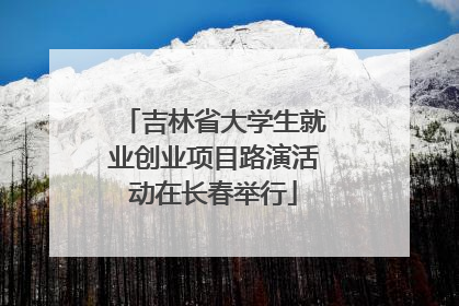 吉林省大学生就业创业项目路演活动在长春举行