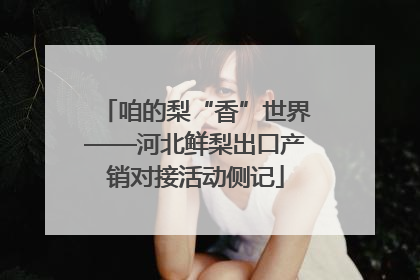 咱的梨“香”世界——河北鲜梨出口产销对接活动侧记