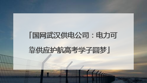 国网武汉供电公司：电力可靠供应护航高考学子圆梦