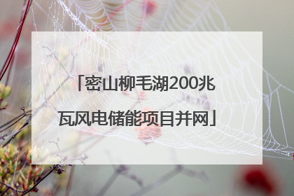 密山柳毛湖200兆瓦风电储能项目并网