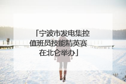 宁波市发电集控值班员技能精英赛在北仑举办