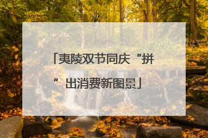 夷陵双节同庆“拼”出消费新图景