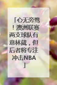 心无旁骛！澳洲联赛两支球队有意林葳，但后者将专注冲击NBA