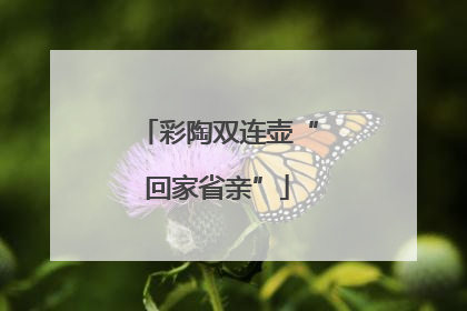 彩陶双连壶“回家省亲”