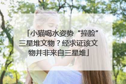 小猫喝水姿势“撞脸”三星堆文物？经求证该文物并非来自三星堆