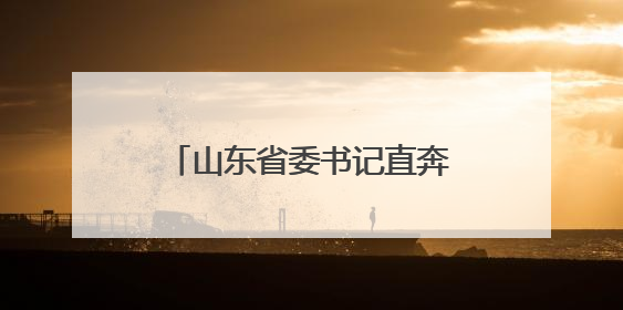 山东省委书记直奔问题现场督导整改