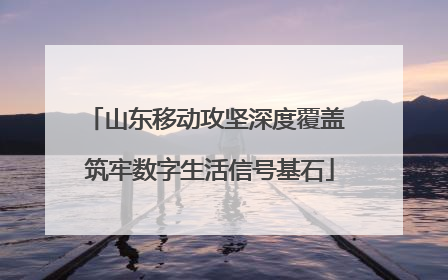 山东移动攻坚深度覆盖 筑牢数字生活信号基石