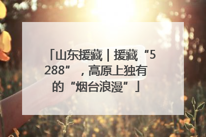 山东援藏｜援藏“5288”，高原上独有的“烟台浪漫”