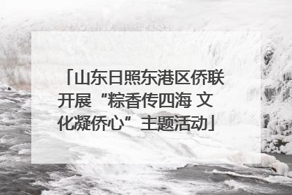 山东日照东港区侨联开展“粽香传四海 文化凝侨心”主题活动