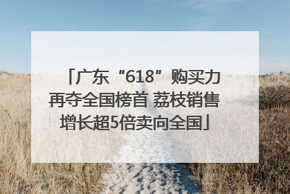 广东“618”购买力再夺全国榜首 荔枝销售增长超5倍卖向全国