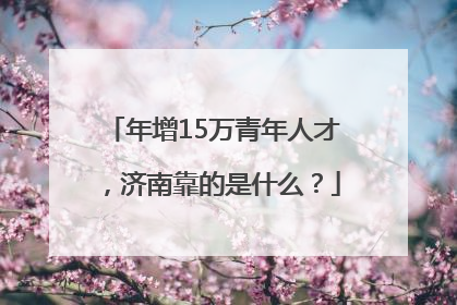 年增15万青年人才，济南靠的是什么？