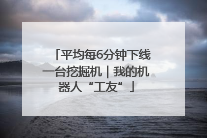 平均每6分钟下线一台挖掘机｜我的机器人“工友”
