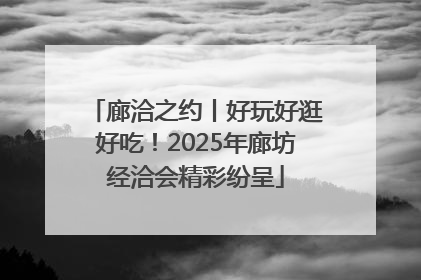 廊洽之约丨好玩好逛好吃！2025年廊坊经洽会精彩纷呈