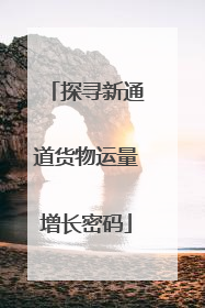 探寻新通道货物运量增长密码