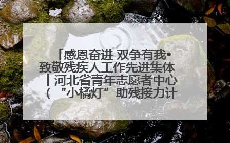 感恩奋进 双争有我•致敬残疾人工作先进集体丨河北省青年志愿者中心（“小橘灯”助残接力计划实施团队）：用温暖陪伴，守护特殊孩子成长
