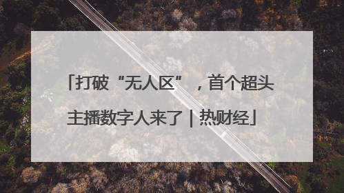 打破“无人区”，首个超头主播数字人来了｜热财经