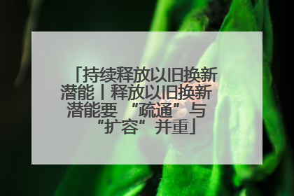持续释放以旧换新潜能丨释放以旧换新潜能要 “疏通”与“扩容”并重