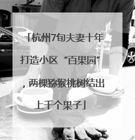 杭州7旬夫妻十年打造小区“百果园”，两棵猕猴桃树结出上千个果子
