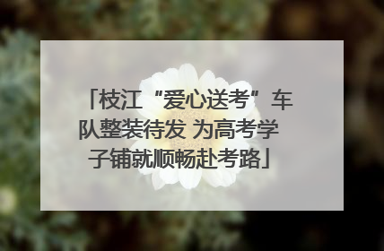 枝江“爱心送考”车队整装待发 为高考学子铺就顺畅赴考路